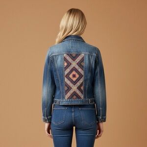 New!! FABULOUS Sundance Needlepoint Denim Jacket